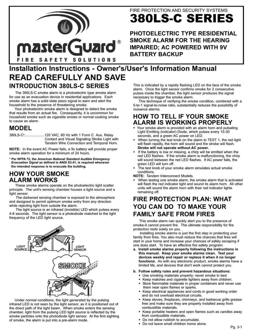 MasterGuard 380LS-C SERIES installation instructions MasterGuard 380LS-C SERIES installation instructions