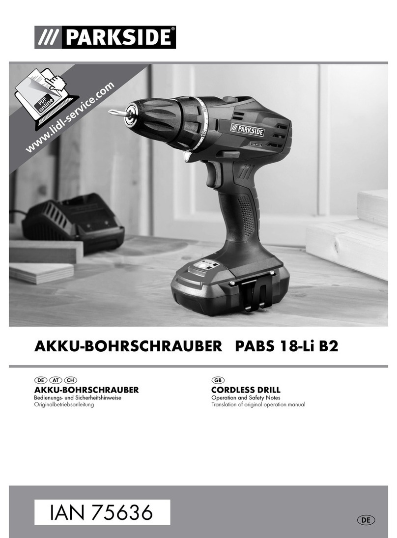 Parkside PABS 18-LI B2 User manual
