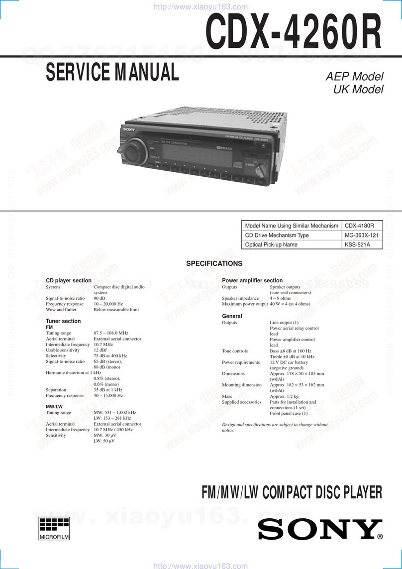 Sony CDX-4260R Service manual
