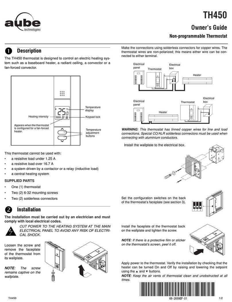 Aube Technologies TH450 owner's guide