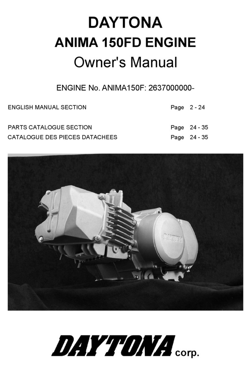 Daytona ANIMA 150FD owner's manual