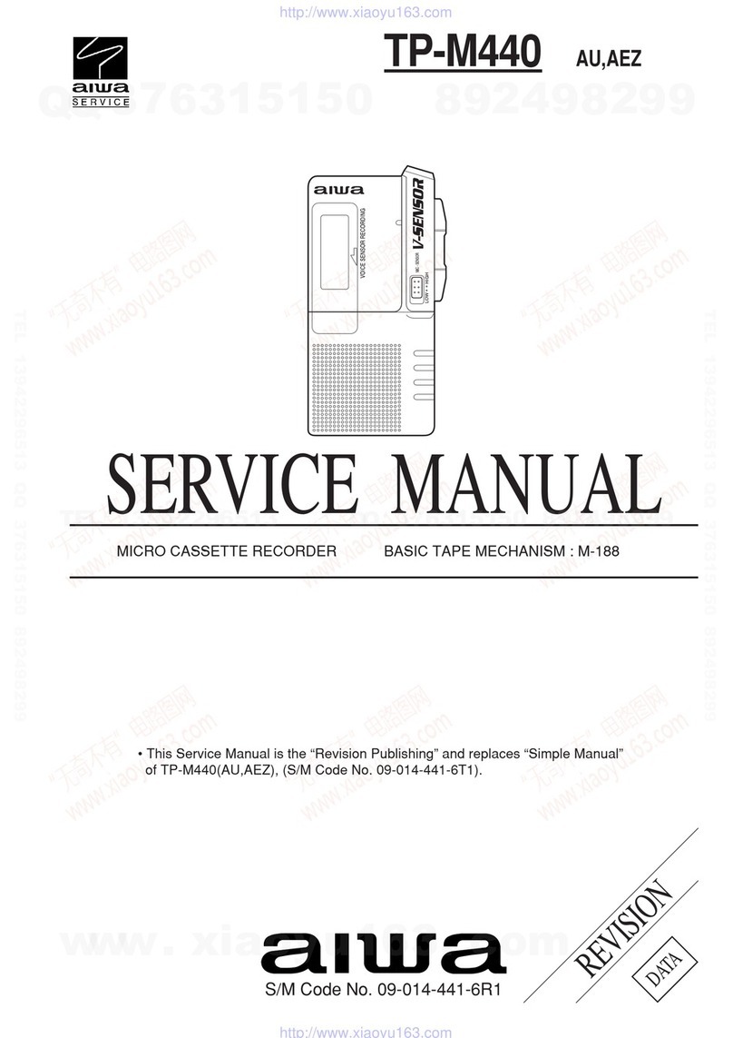 Aiwa TP-M440 User manual