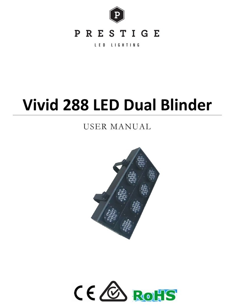 Prestige Vivid288LEDDualBlinder user manual