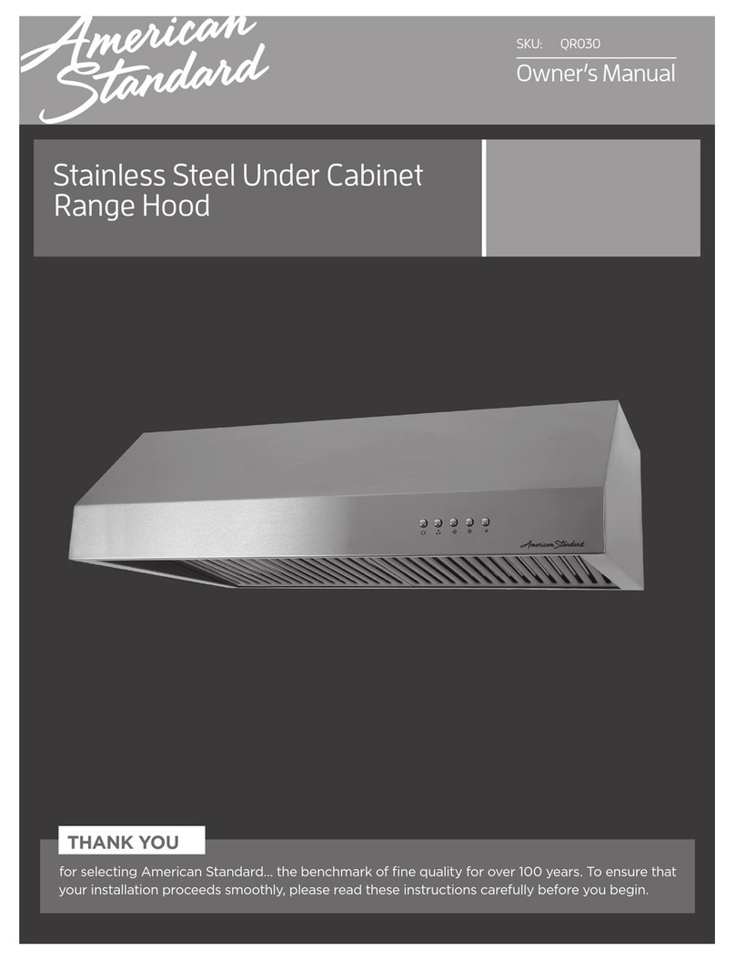 American Standard QR030 owner's manual