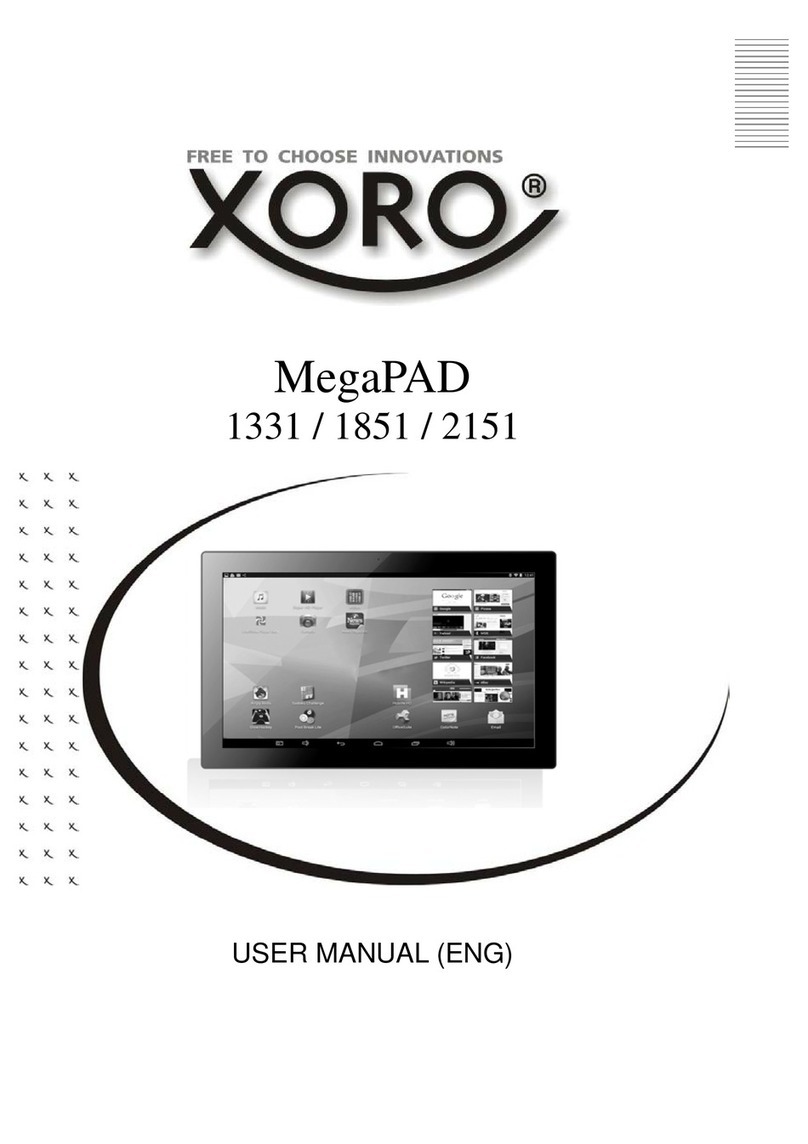 Xoro MegaPAD 1331 user manual