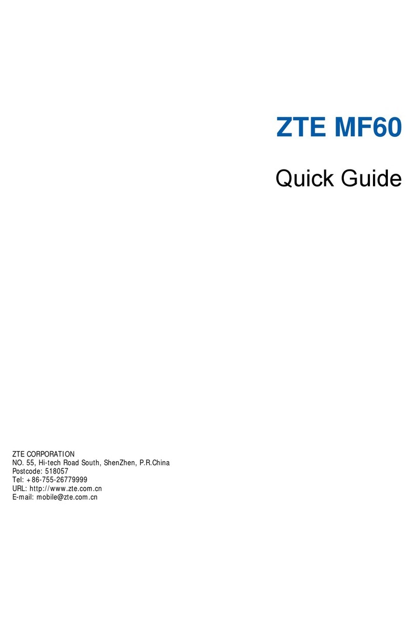 Zte MF60 quick start guide