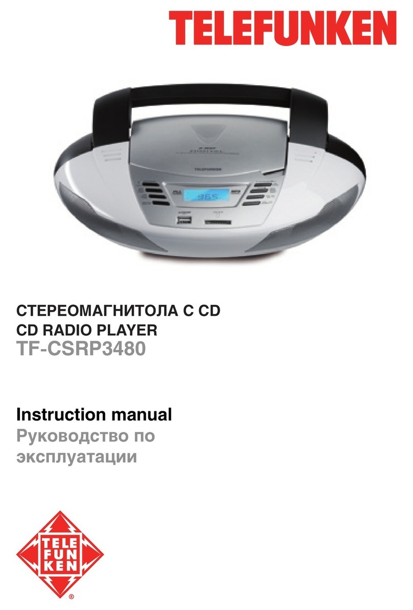 Telefunken TF-?SRP3480 instruction manual Telefunken TF-?SRP3480 instruction manual