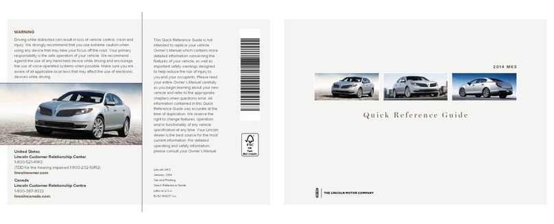 Lincoln 2014 MKS User manual