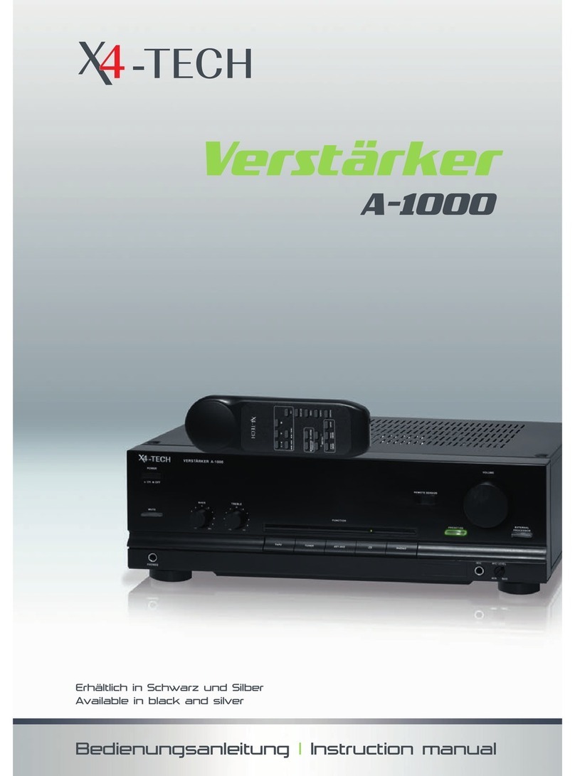 X4-TECH A-1000 User manual