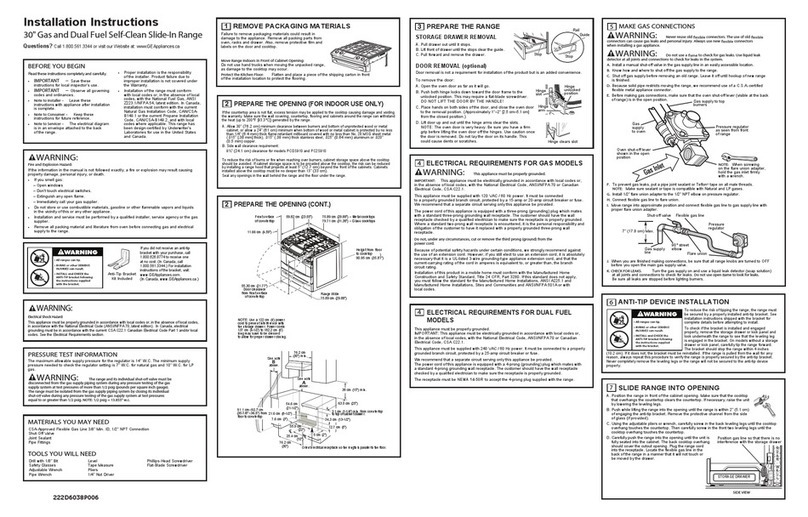 GE Appliances 30 User manual