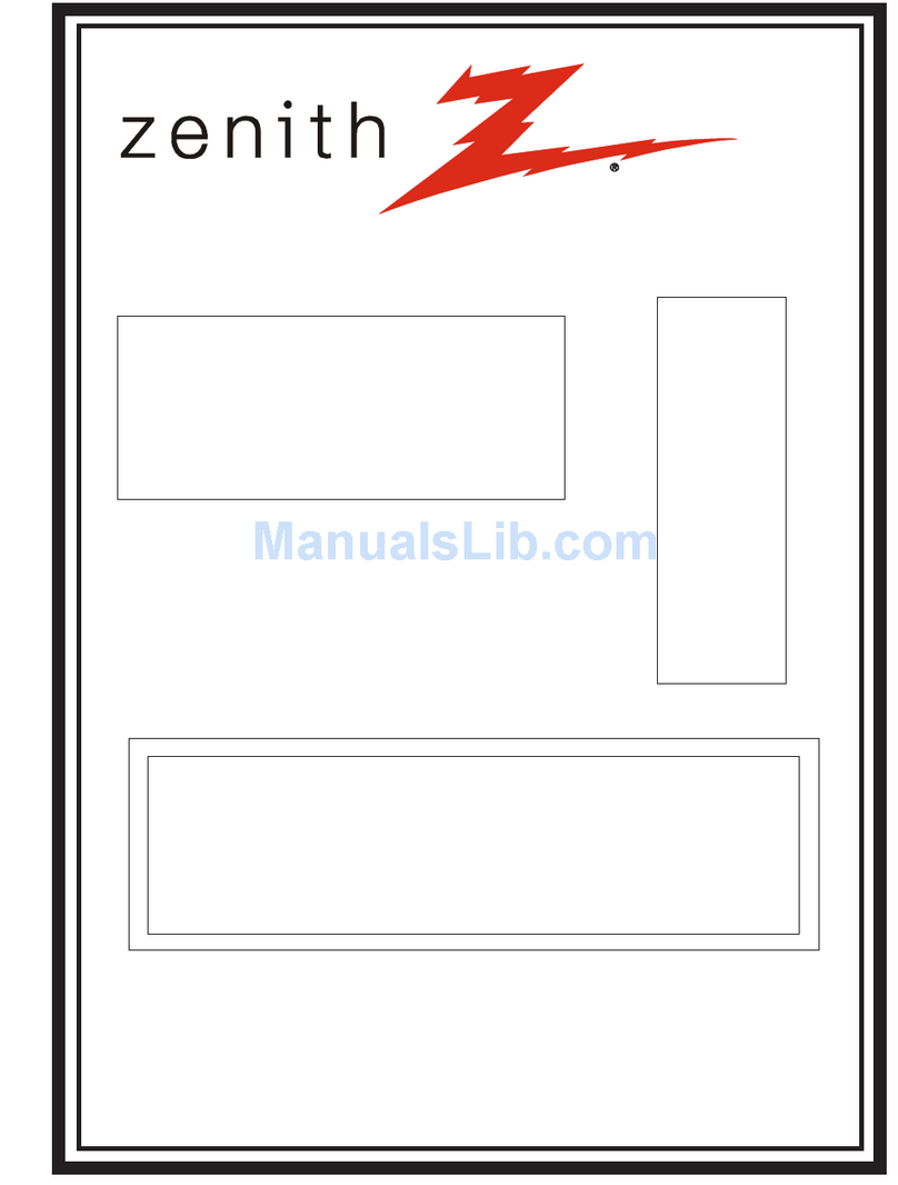 Zenith L20V26 Seroes User manual