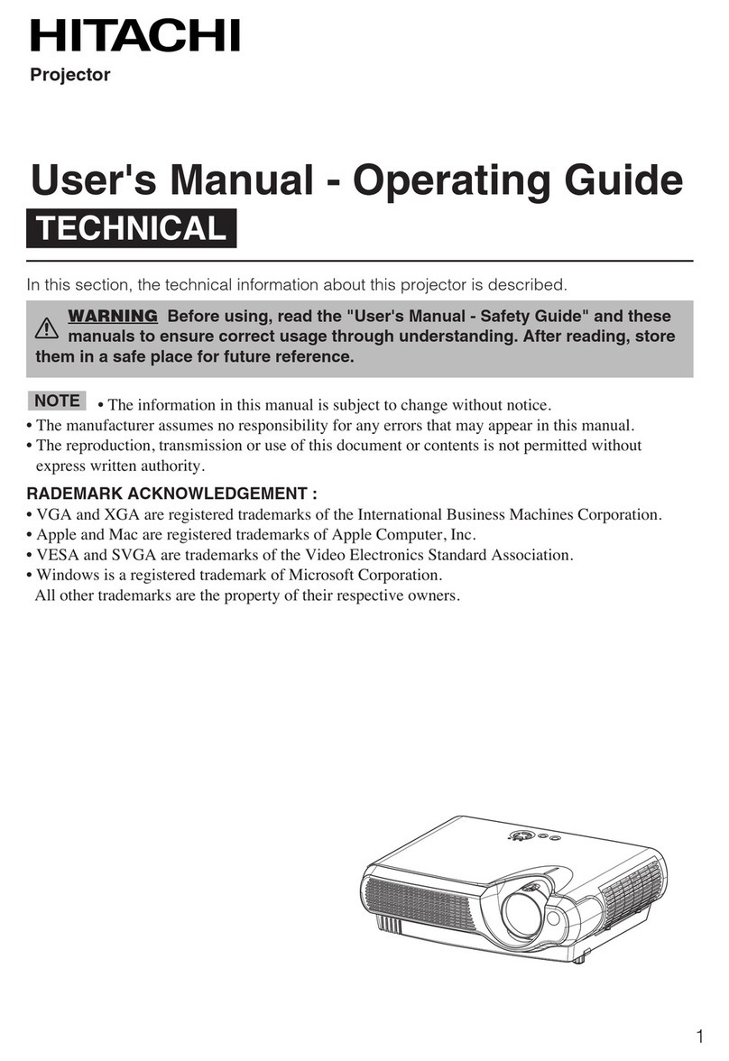 Hitachi PJ-LC5 Technical Document