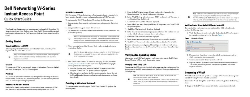 Dell W-Series quick start guide