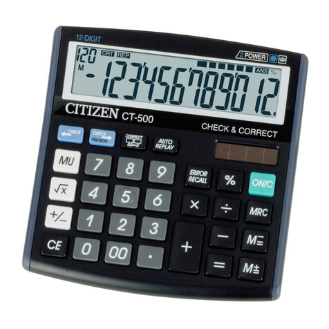 Citizen CT-500j manual