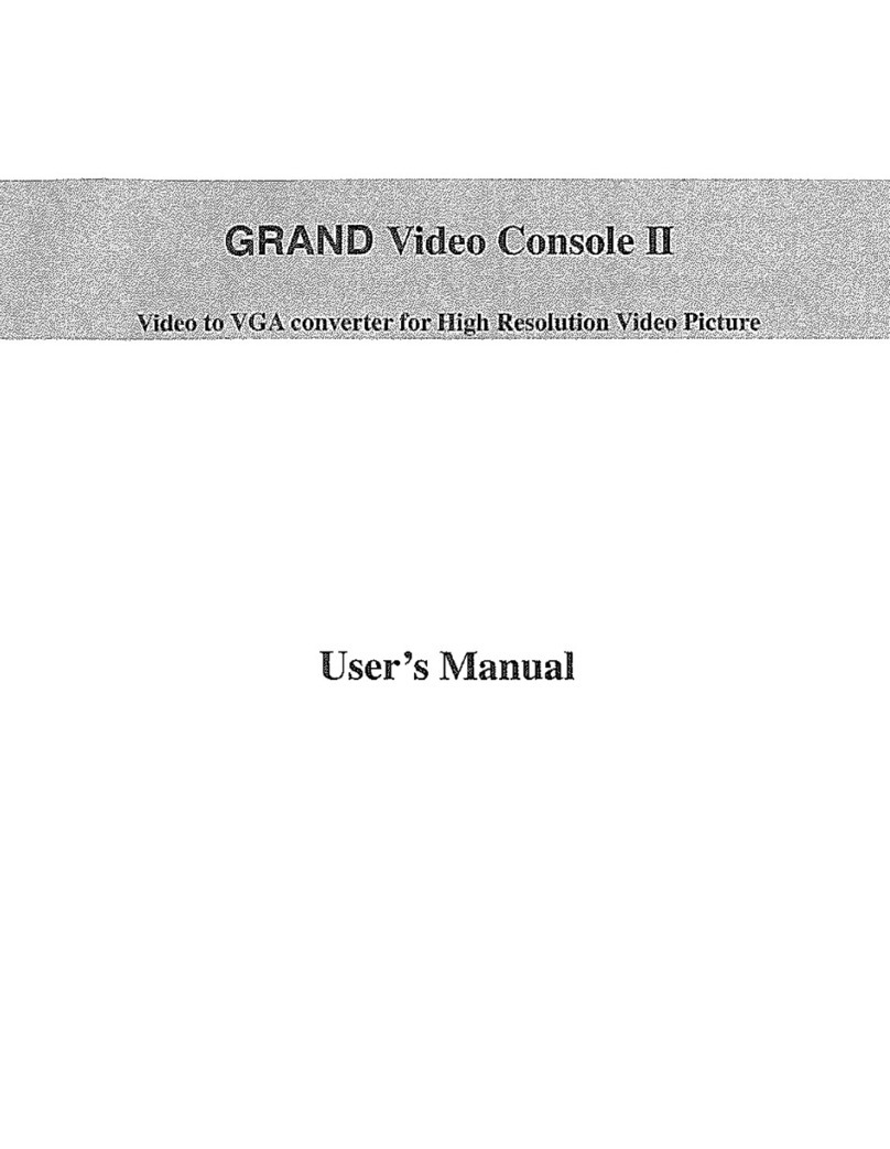 GrandTec Grand Video Console II User manual