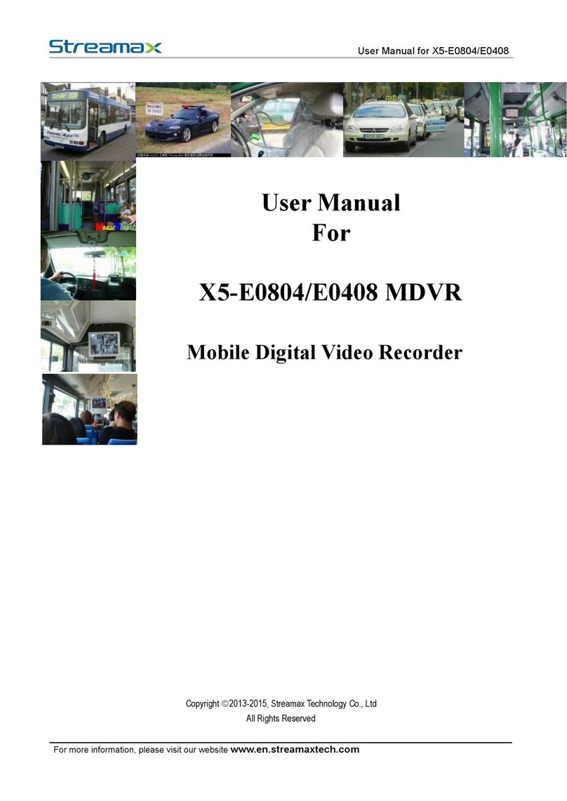 Streamax X5-E0804 User manual