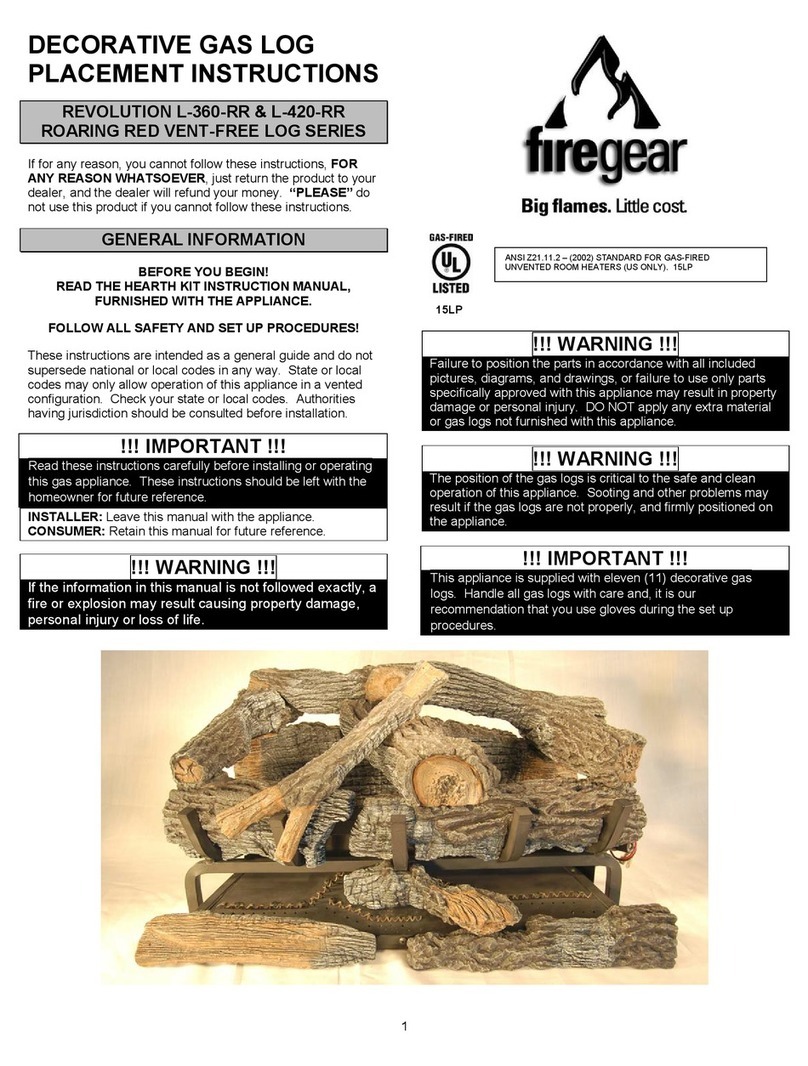 Firegear REVOLUTION L-360-RR SERIES User manual