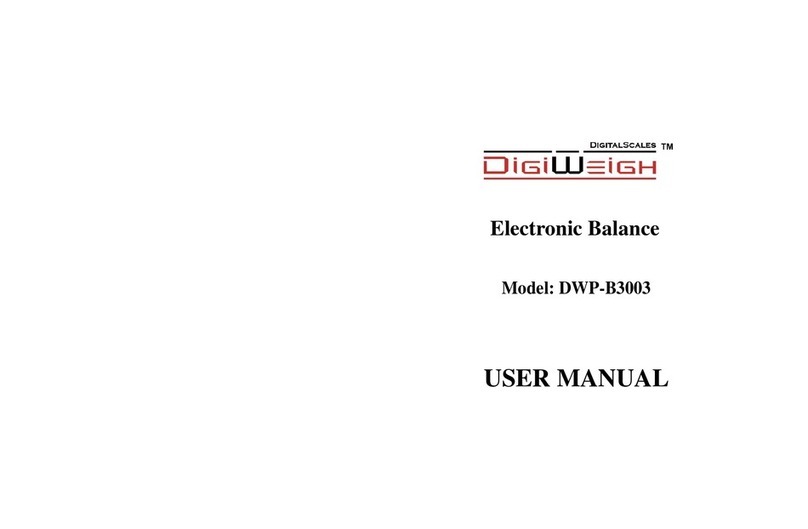 DigiWeigh DWP-B3003 user manual