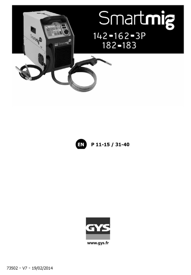 GYS Smartmig142 User manual