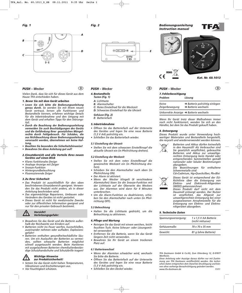 TFA 60.1013 User manual