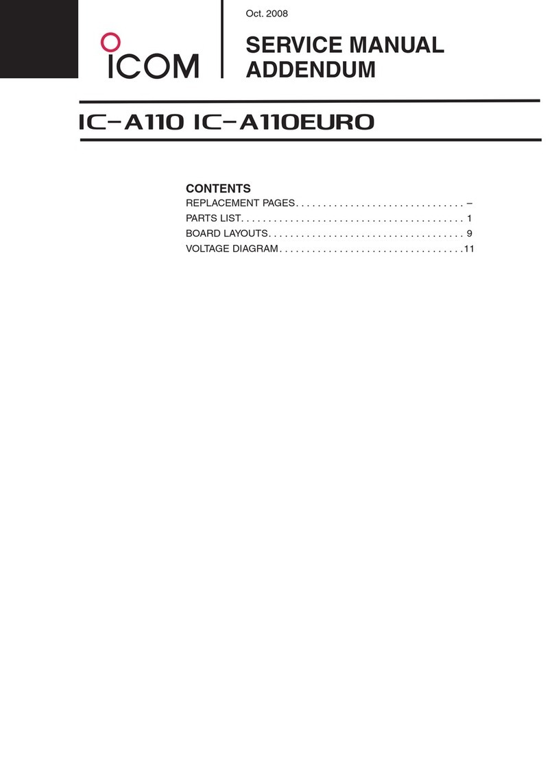 Icom IC-A110EURO Installation and operating instructions