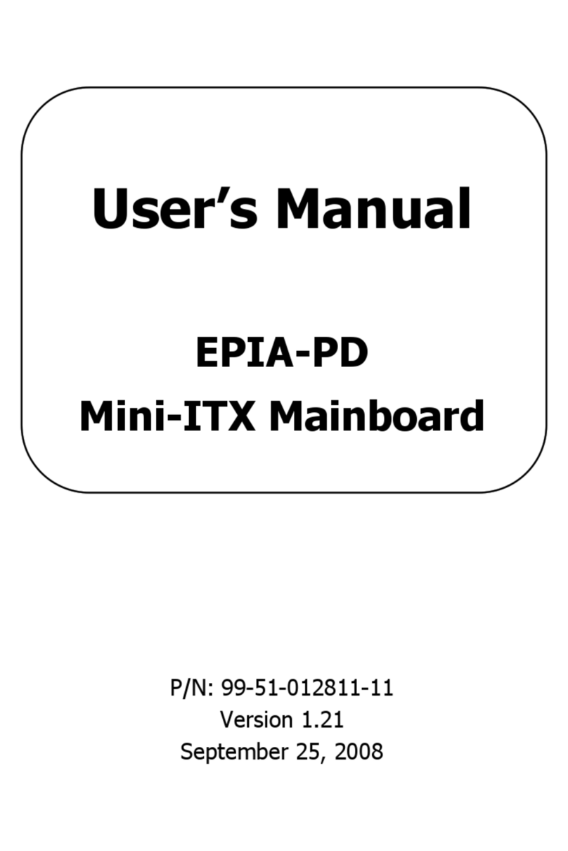 VIA Technologies EPIA-PD Mini-ITX User manual VIA Technologies EPIA-PD Mini-ITX User manual