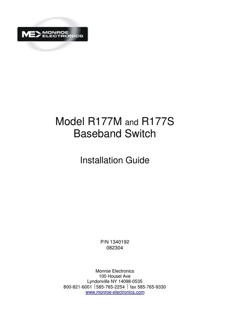 Monroe Electronics R177M installation guide