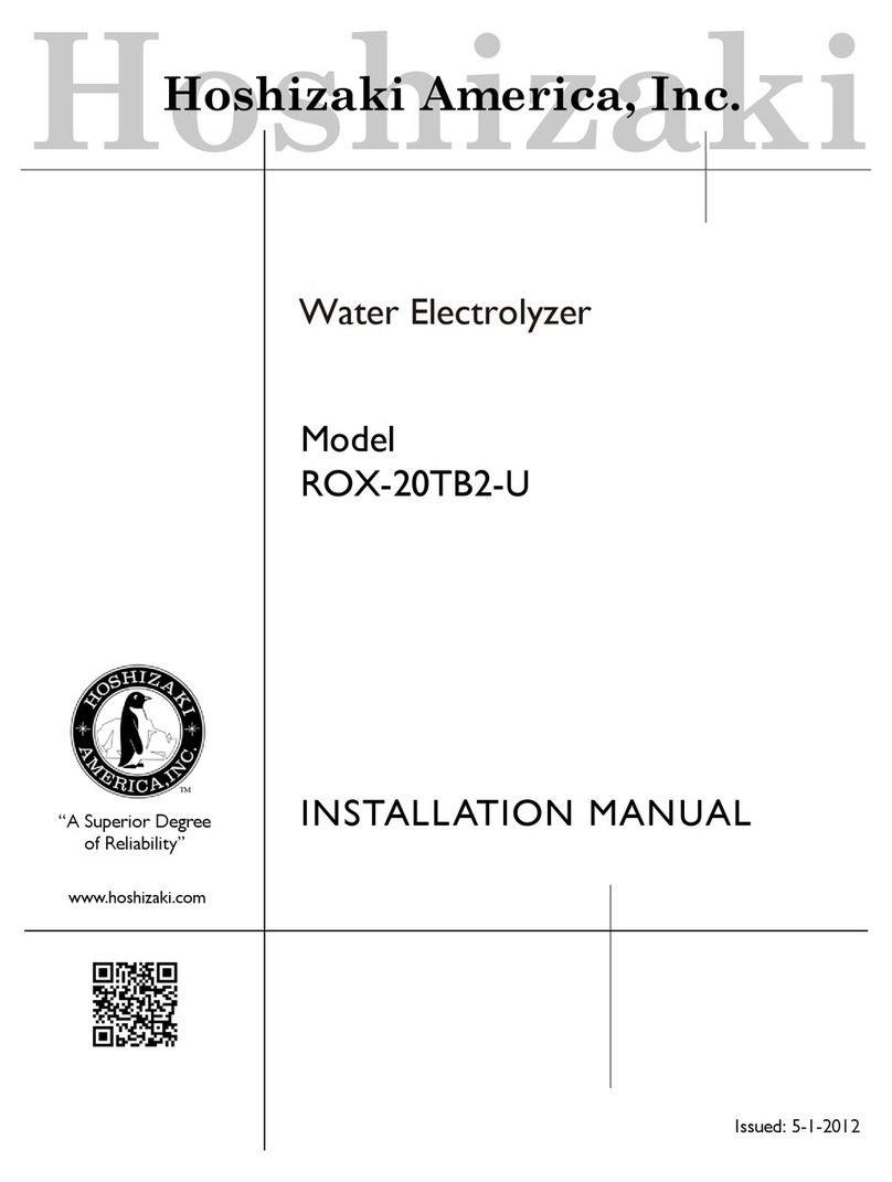 Hoshizaki ROX-20TB2-U installation manual