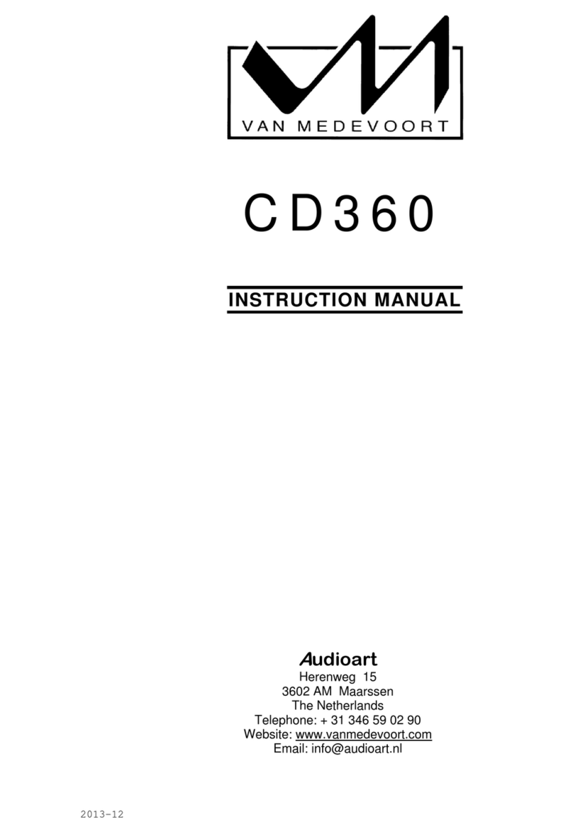 Van Medevoort CD360 instruction manual