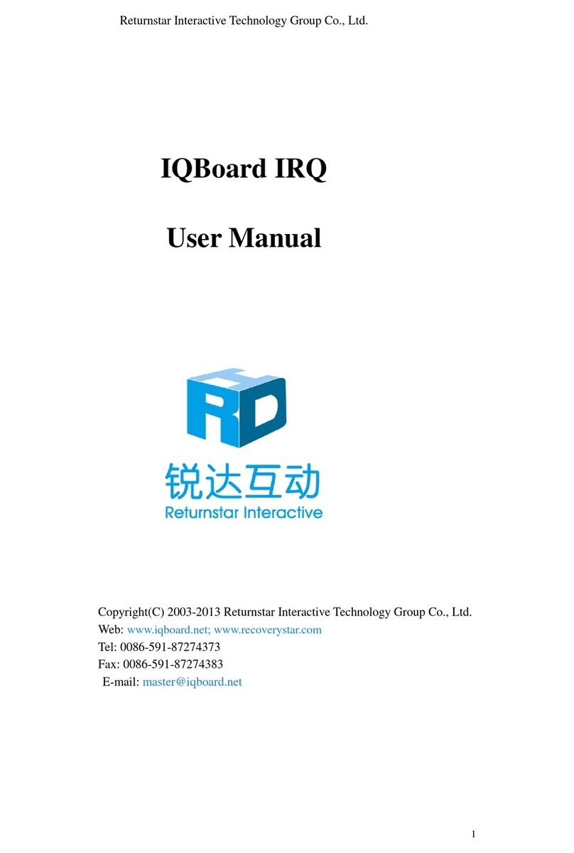 Returnstar Interactive Tech IQBoard IRQ user manual