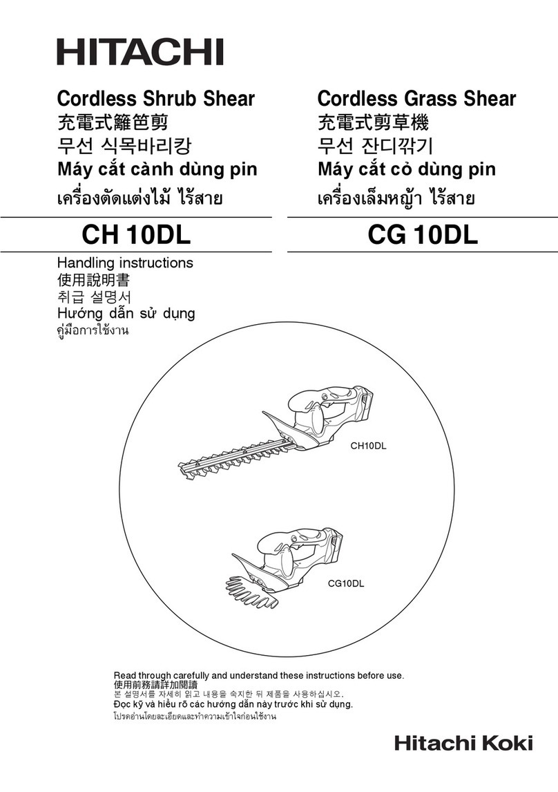 Hitachi CH 10DL (CG) Handling instructions