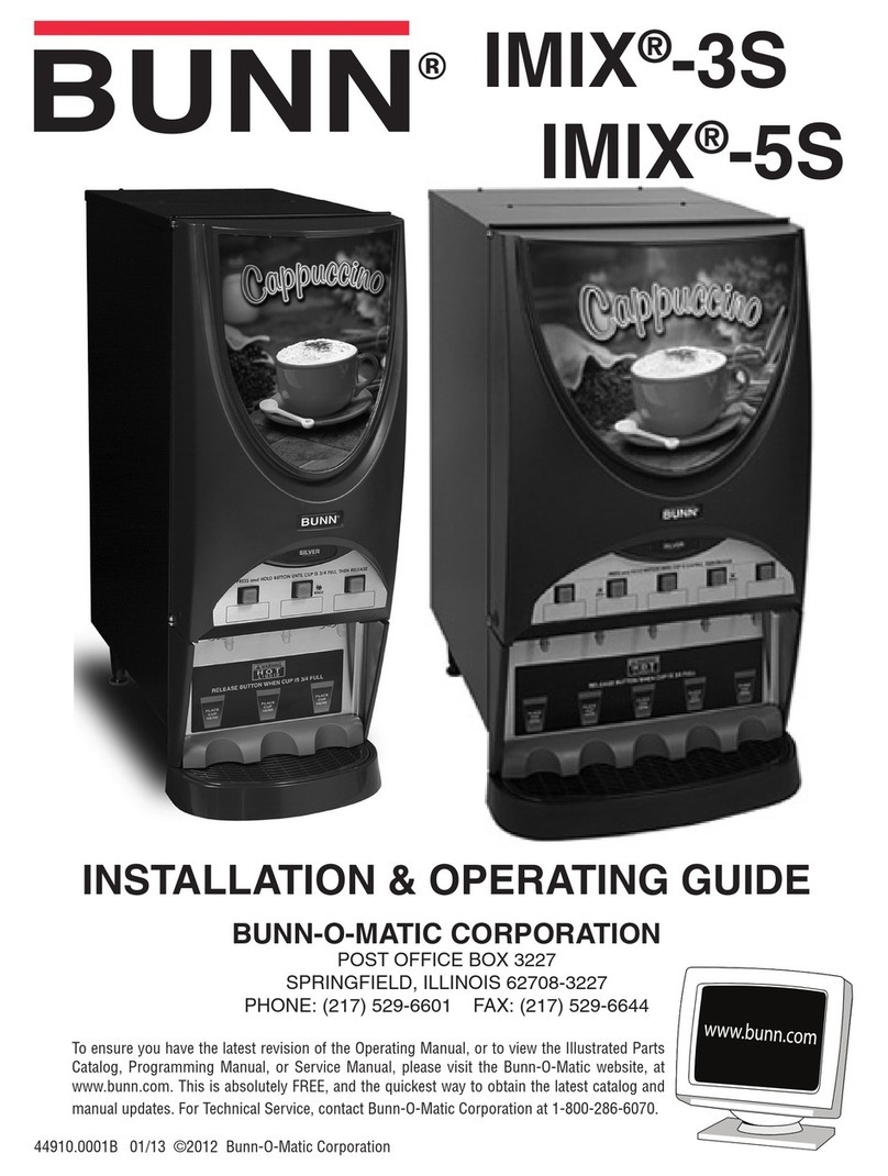 Bunn iMIX-3S Troubleshooting guide