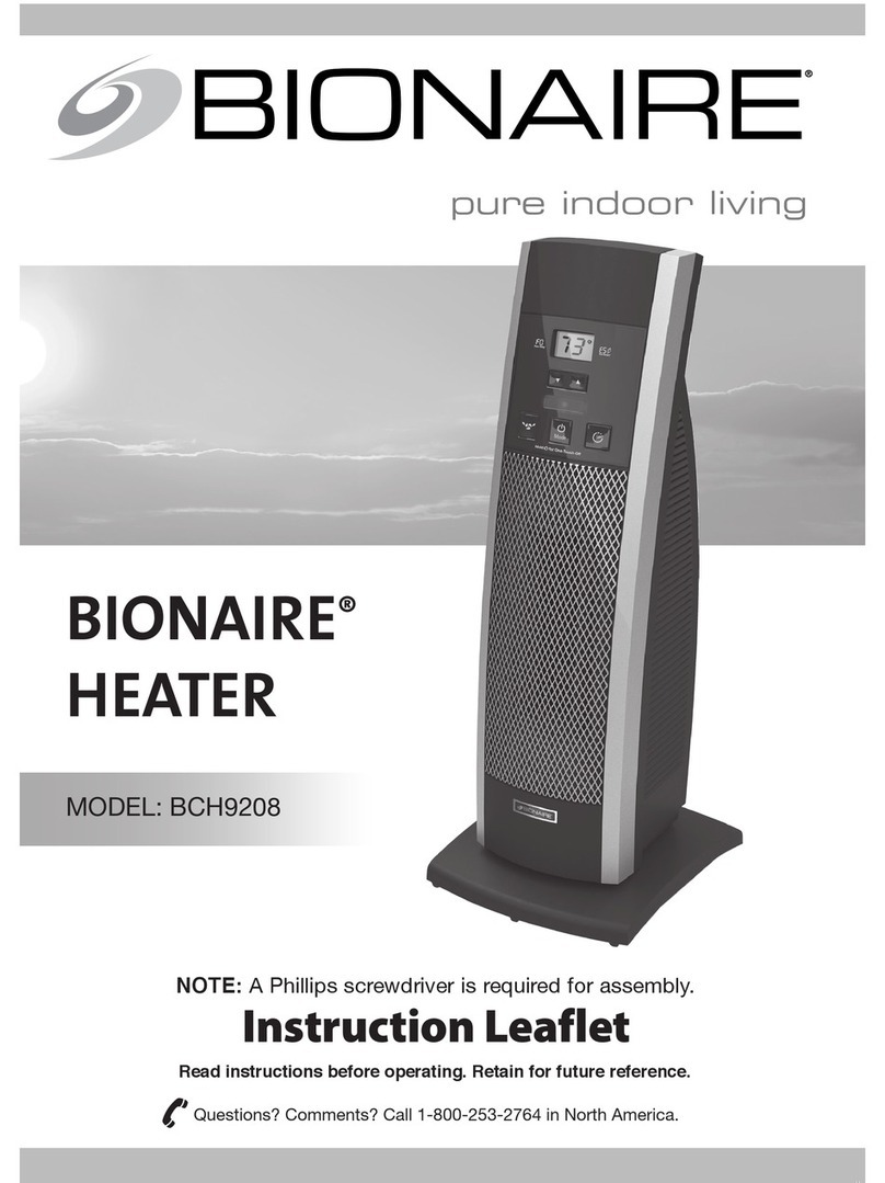 Bionaire BCH9208 instruction manual