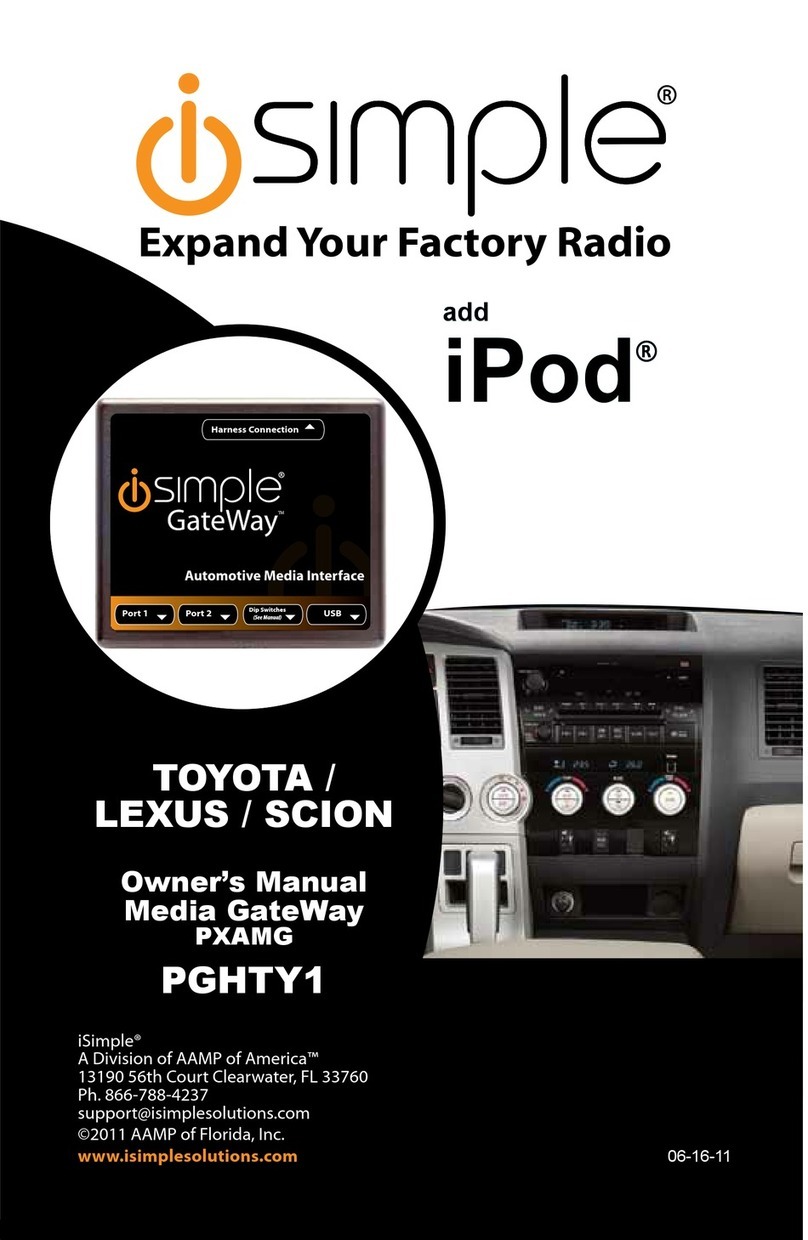 iSimple PGHTY1 User manual