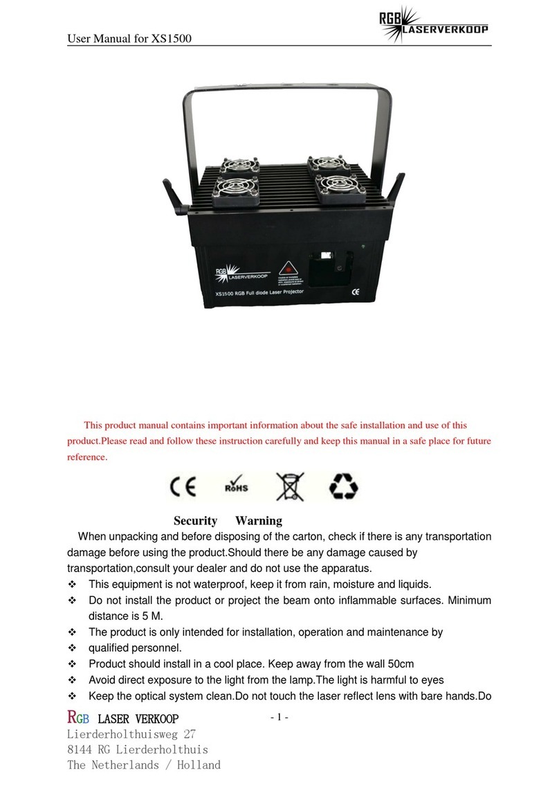 RGB Laserverkoop XS1500 user manual