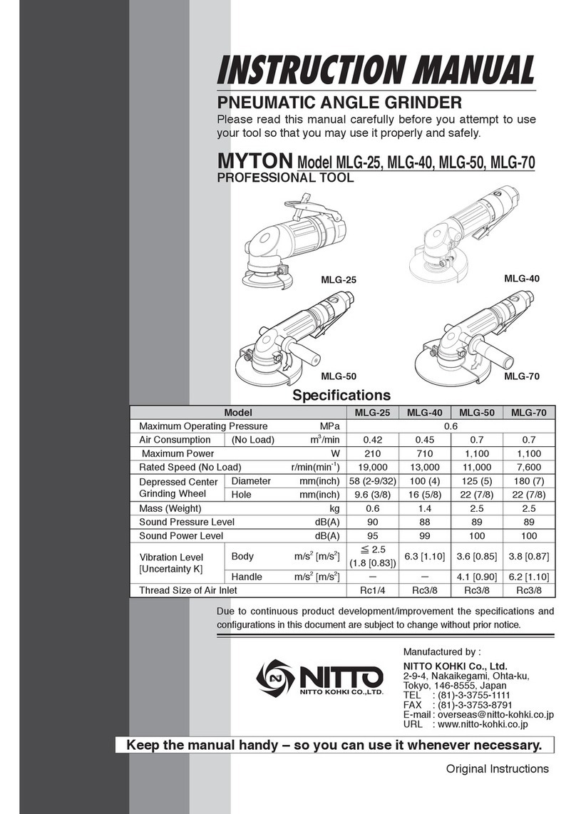 Nitto MYTON MLG-25 instruction manual