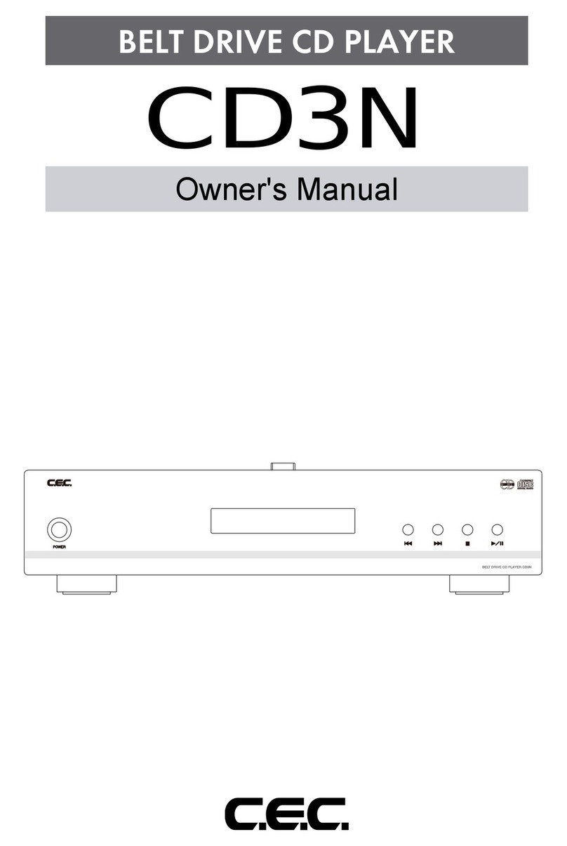 C.E.C. CD3N User manual