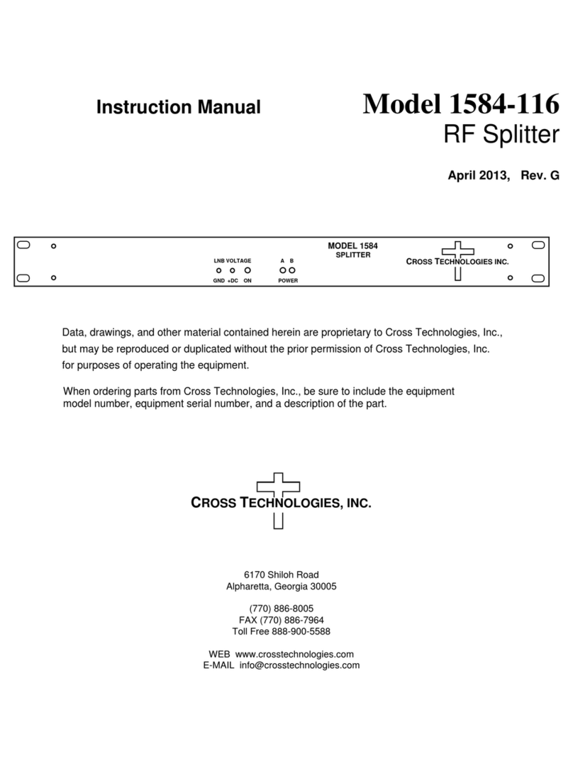 Cross Technologies 1584-116 User manual