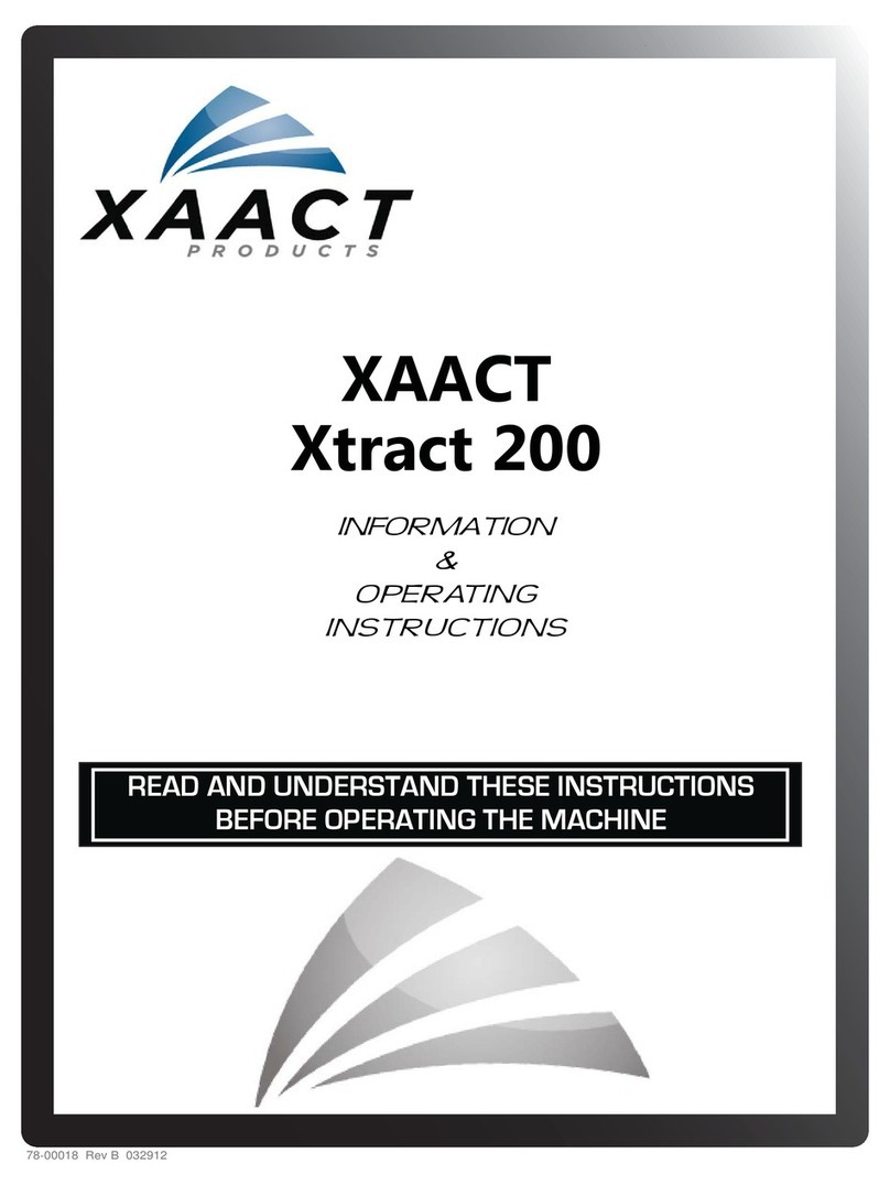 XAACT Xtract 200 Information & operating instructions XAACT Xtract 200 Information & operating instructions