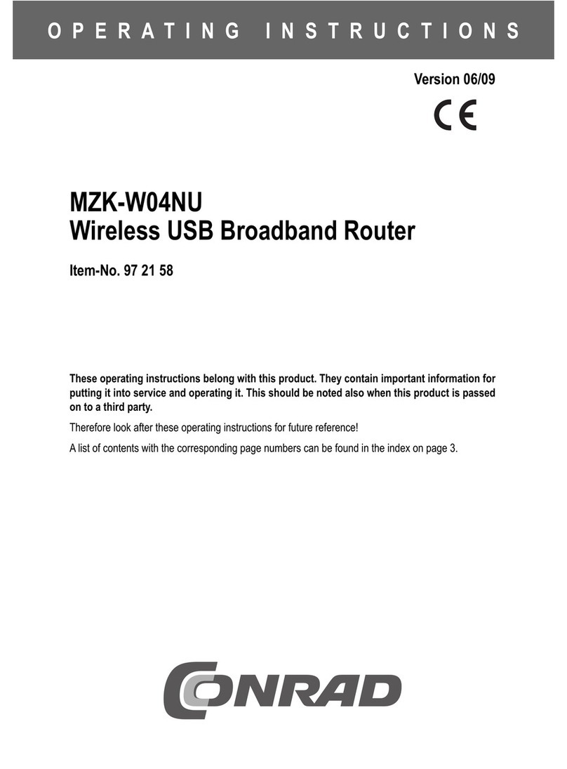 Conrad MZK-W04NU operating instructions