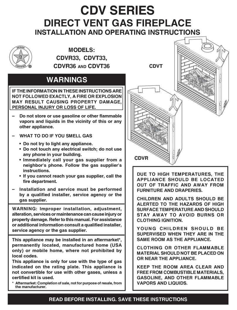 MHS Boilers CDVR33 Installation and operating instructions