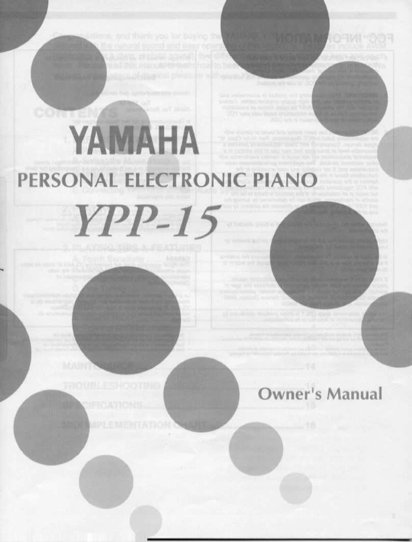 Yamaha YPP-15 owner's manual