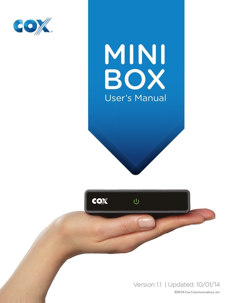 COX mini box user manual