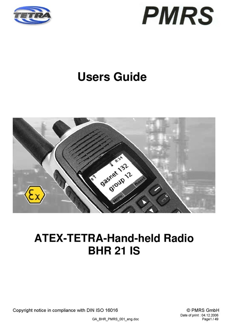 PMRS BHR 21 IS user guide