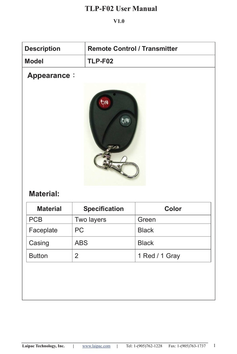 Laipac TLP-F02 User manual