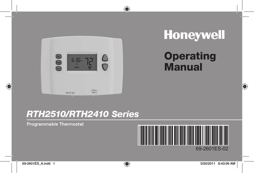 Honeywell RTH2510 Series User manual