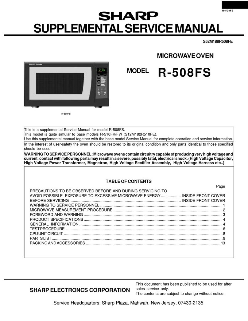 Sharp R-508FS User manual