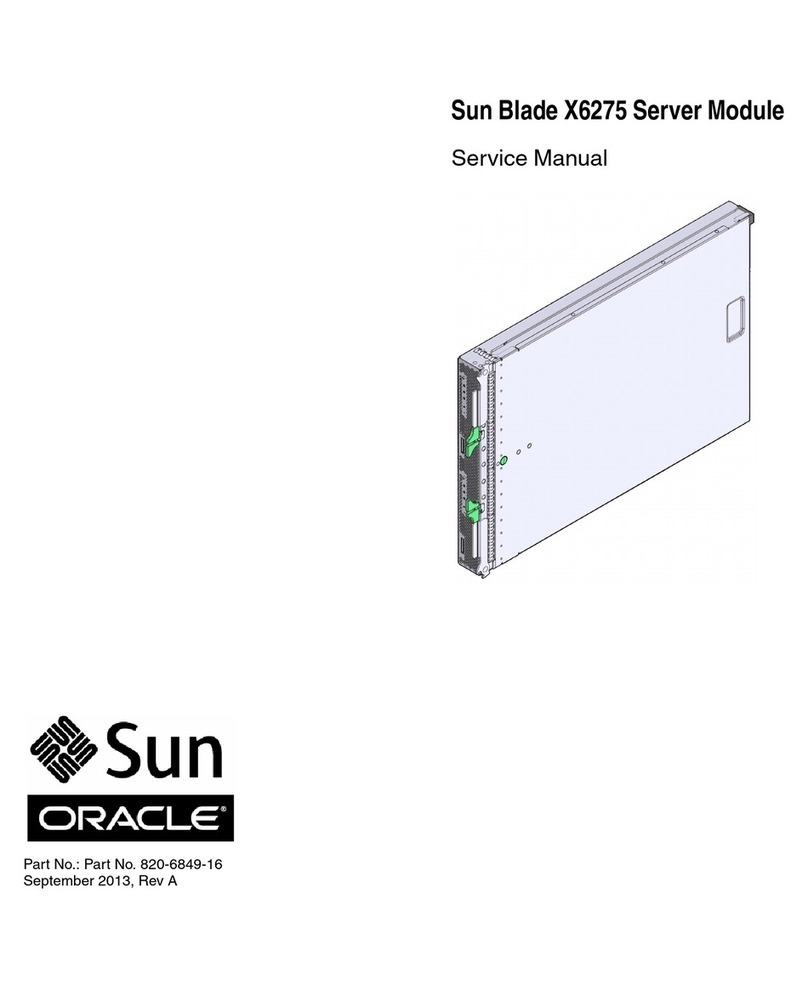 Oracle Sun Blade X6275 User manual