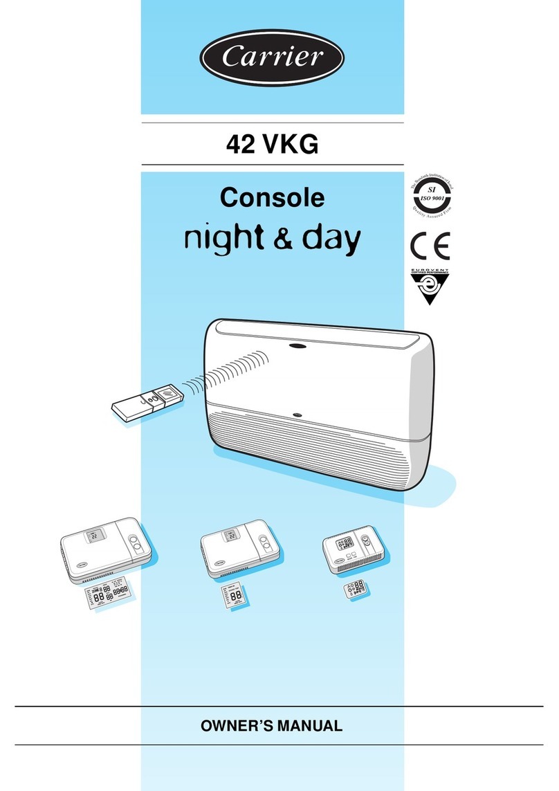 Carrier 42 VKG User manual