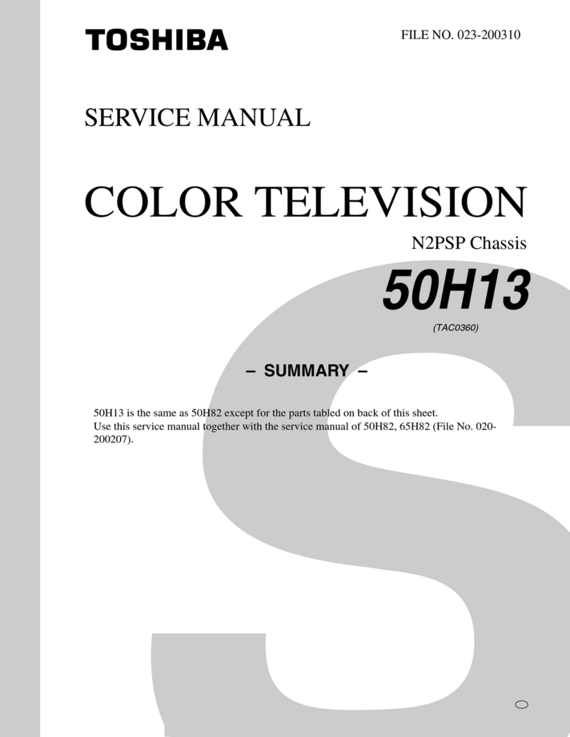 Toshiba 50H13 Service manual